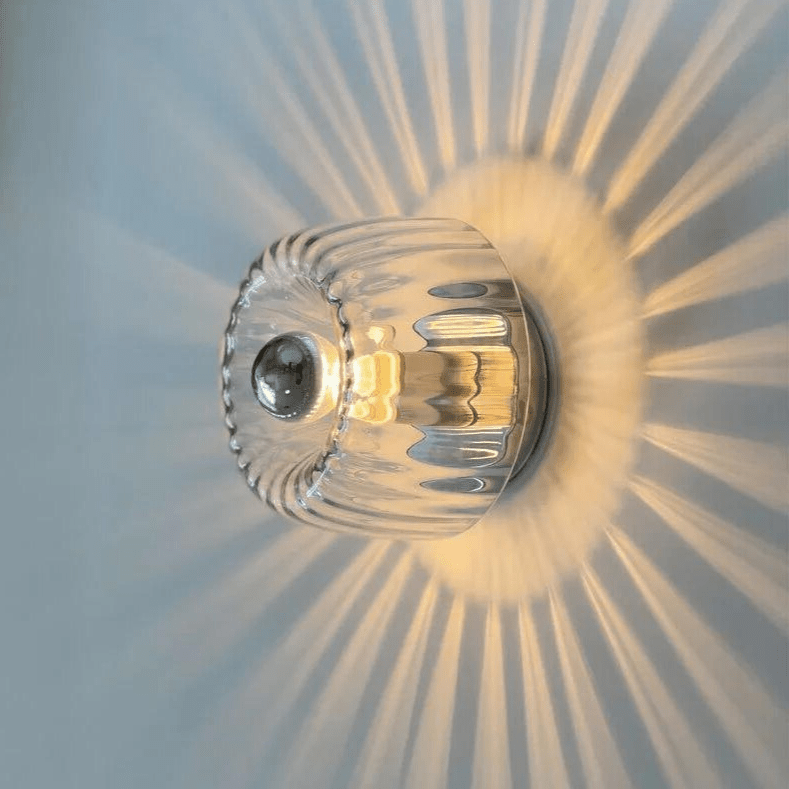 Australum Sol modern starburst sconce in polished chrome