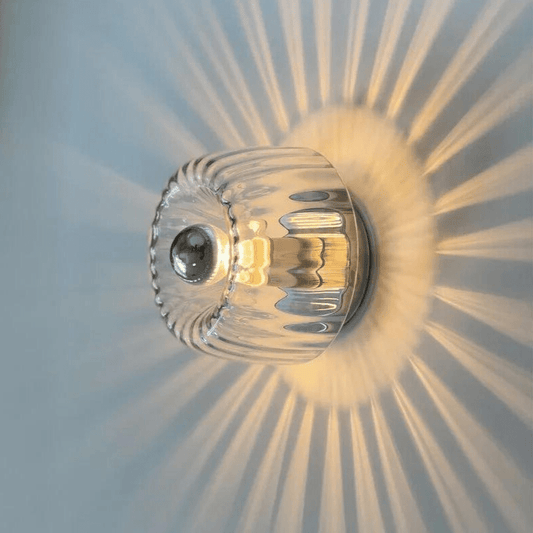 Australum Sol modern starburst sconce in polished chrome