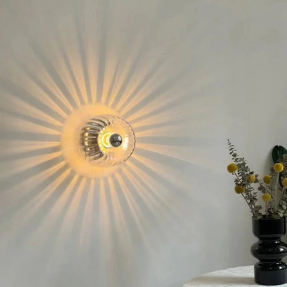 Australum Sol wall sconce dimensions and design view